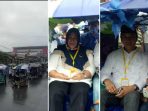 Diguyur Hujan Deras, “Pasukan Bentor” Tetap Semangat Antar Tuty-Richard ke KPUD