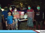 Siang-Malam Relawan Rumah Zakat Banggai Distribusi Sembako
