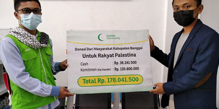 Donasi Warga Banggai untuk Palestina Rp178 Juta Lebih