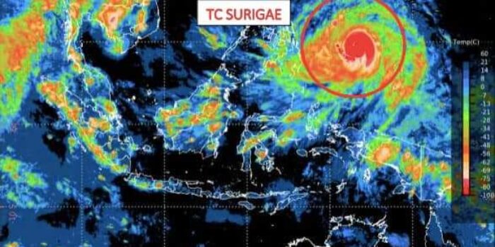 Ancaman Siklon Tropis Surigae di 7 Provinsi, Termasuk Sulteng