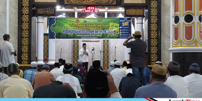 Peringatan Nuzulul Quran di Masjid Agung Terapkan Prokes