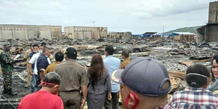 Tinjau Lokasi Kebakaran Pasar Simpong, Besok Panggil OPD