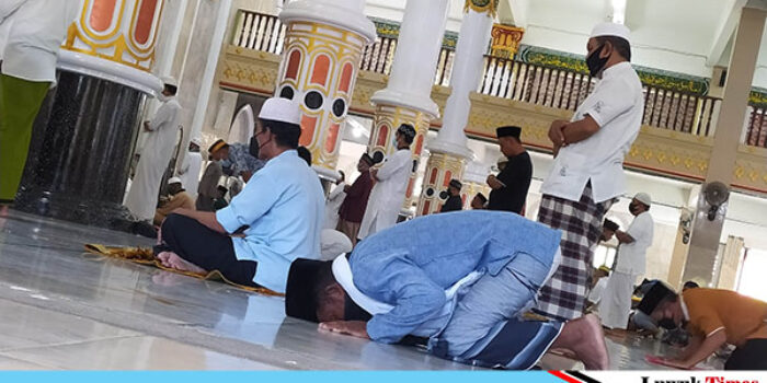 Di Masjid Agung, Dana Salawat Idul Fitri 1442 H Rp.30 Juta Lebih