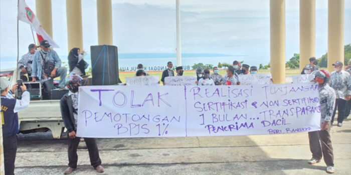 Merasa Hak Guru Dizalimi, PGRI Bangkep Gelar Aksi Damai