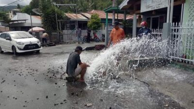 Pipa PDAM Bocor, Pelayanan Air Sebagian Kota Luwuk Terganggu