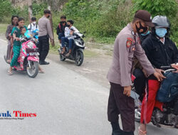 Polsek Pagimana Tingkatkan Razia Kendaraan di Jalan Trans Sulawesi