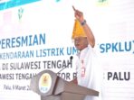 Gubernur Rusdy Resmikan SPKLU PLN Sulawesi Tengah