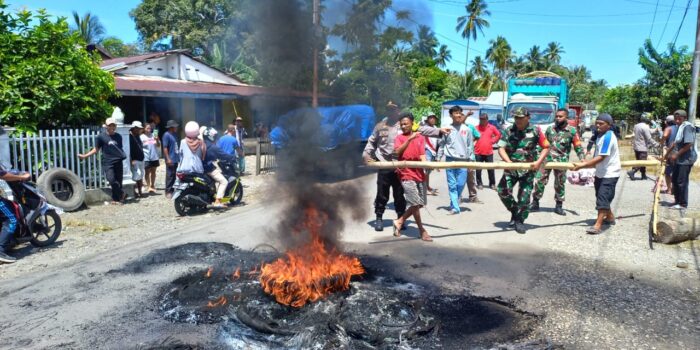 Setelah Diblokade Warga, Akses Jalan di Bantayan Luwuk Timur Dibuka