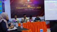 KPU Banggai Ikuti Peluncuran Tahapan Pemilu 2024