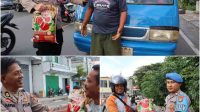 BBM Naik, Polisi Bagikan Beras ke Sopir Angkot dan Ojek di Luwuk