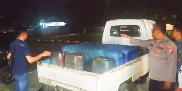 Polsek Pagimana Serahkan Babuk 595 Liter BBM ke Polres Banggai