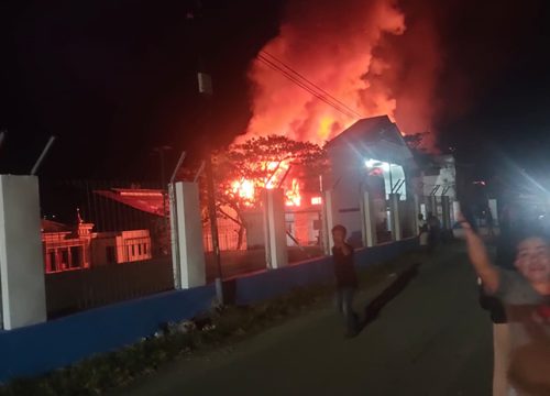 Gudang Kopra di Luwuk Banggai Terbakar