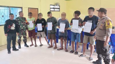 Resahkan Warga, Polsek Luwuk Beri Pembinaan 6 Pemuda