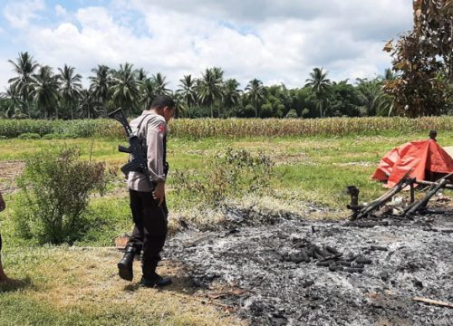 Polisi Usut Pondok Kebun di Honbola Batui yang Terbakar