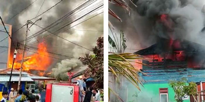 Empat Rumah Terbakar di Jole Luwuk Selatan, Satunya Milik Anggota DPRD Banggai