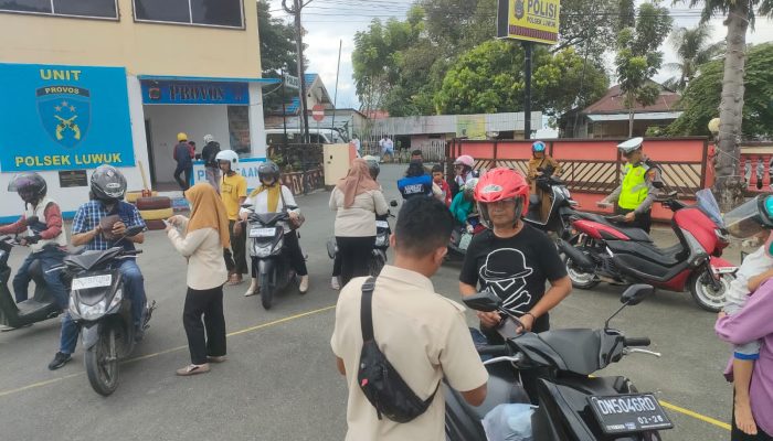 Polisi dan Samsat di Luwuk Banggai Razia, 16 Unit Kendaraan Kena Tilang