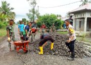 TNI-Polri Bangun Rumah Tidak Layak Huni di Desa Minahaki Moilong Banggai