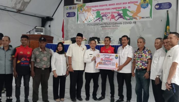 Akhirnya, 264 Atlet dan Official Kontingen Tolitoli Terima Bonus Porprov Sulteng ke IX Kabupaten Banggai