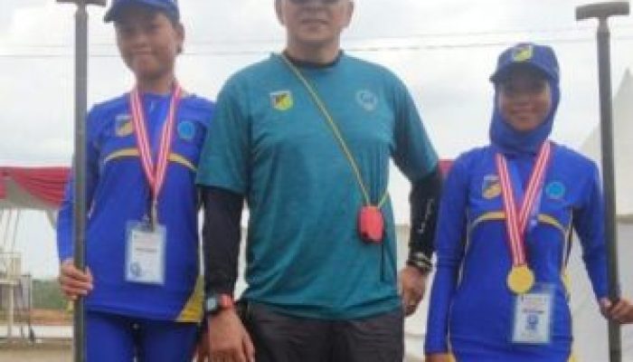 Atlet Dayung Morut Sulteng Raih Emas Kejurnas Junior Dayung 2023 di Riau