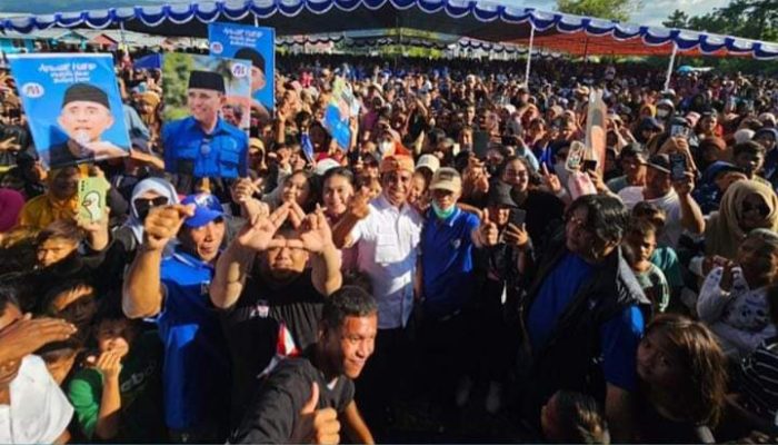 Anwar Hafid Temui dan Serap Aspirasi Konstituen, Ribuan Masyarakat Tumpah Ruah di Kecamatan Pagimana