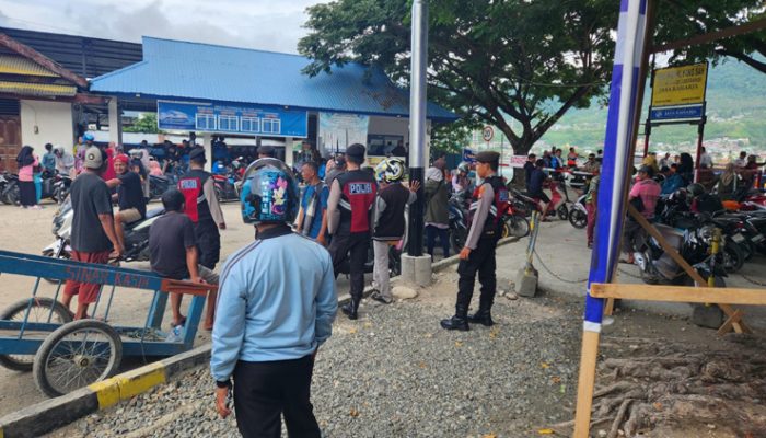Polres Banggai Pantau Aktivitas Pelra Luwuk dan Pelabuhan Feri