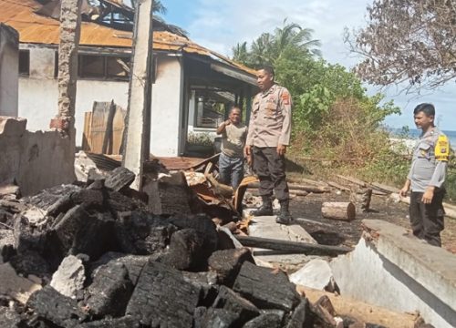 Dua Bangunan di Kecamatan Mantoh Banggai Terbakar
