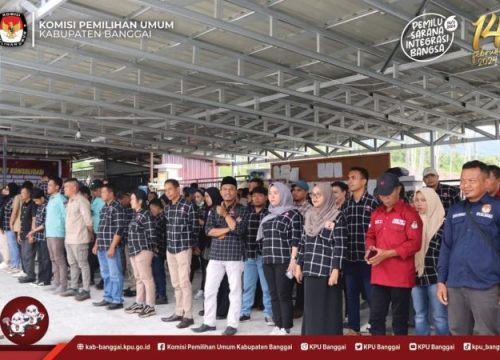 Kumpul Penyelenggara Adhok, KPU Kabupaten Banggai Rapat Apel Siaga