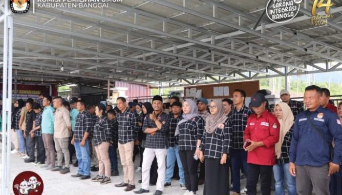 Kumpul Penyelenggara Adhok, KPU Kabupaten Banggai Rapat Apel Siaga