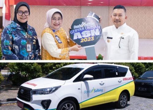 Bupati Banggai Amirudin Terima CSR 1 Mobil Ambulance dari PT Bank Sulteng Cabang Luwuk