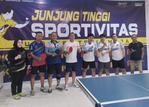Luar Biasa, Dispora Sulteng Sapu Bersih Juara Tenis Meja PKJ 2023