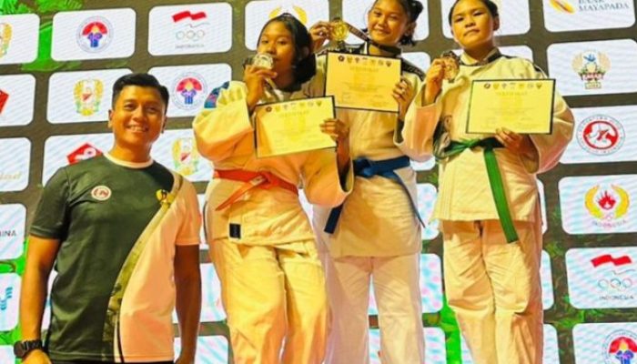 Judoka Sulteng Najwa Ufaira Raih Emas Kejurnas Judo Kasad Cup XIV 2023