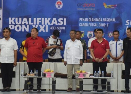 Gubernur Rusdy Mastura Buka BK PON Futsal Zona Sulawesi