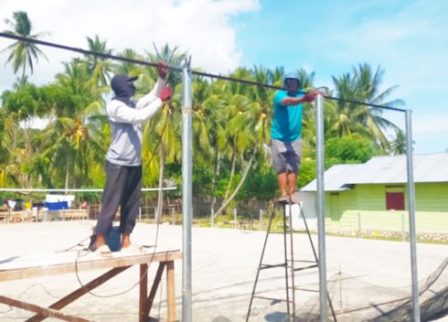 Bersumber dari Dana Desa, Pemdes Lambangan Kembangkan Fasilitas Olahraga