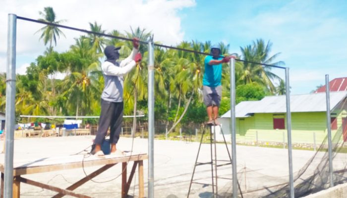 Bersumber dari Dana Desa, Pemdes Lambangan Kembangkan Fasilitas Olahraga