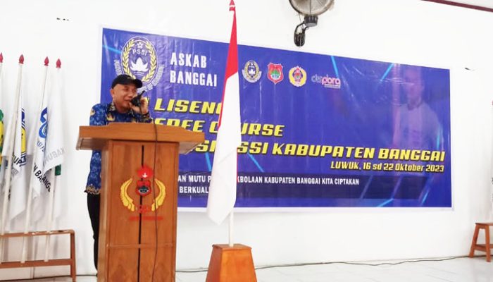 Tiga Pesan Kadispora Banggai pada Kursus Wasit C-3 PSSI di Luwuk