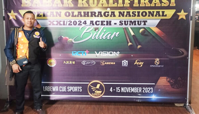 Atlet Biliar Banggai Akbar Riansyah Gagal Rebut Tiket PON Aceh-Sumut