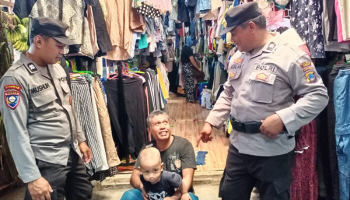 Turun ke Pasar Simpong Luwuk, Polisi Imbau Warga tidak Golput