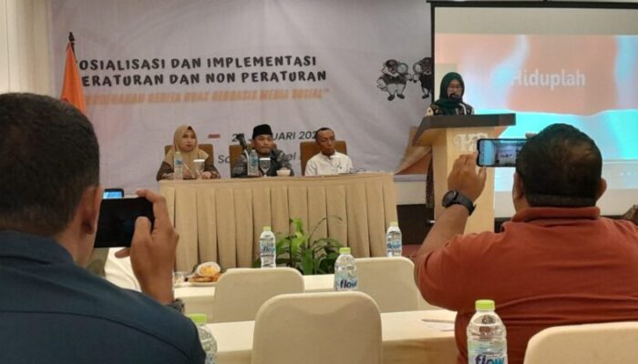 Libatkan Parpol dan Jurnalis, Bawaslu Banggai Sosialisasi Pencegahan Berita Hoax Berbasis Medsos