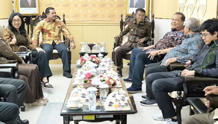 Disambut Gubernur Sulteng, Ceo PT Mega Corpora Chairul Tanjung Berkunjung ke Palu
