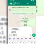 WhatsApp Hadirkan Format Teks Baru di iOS dan Android, Begini Cara Kerjanya