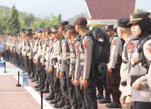 902 Personel Diterjunkan BKO Pam TPS, Wakapolda Sulteng Tekankan Netralitas dan Profesionalisme