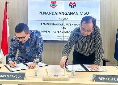 Bangun Sektor Olahraga di Kabupaten Banggai, Bupati Amirudin MoU dengan UPI Jawa Barat
