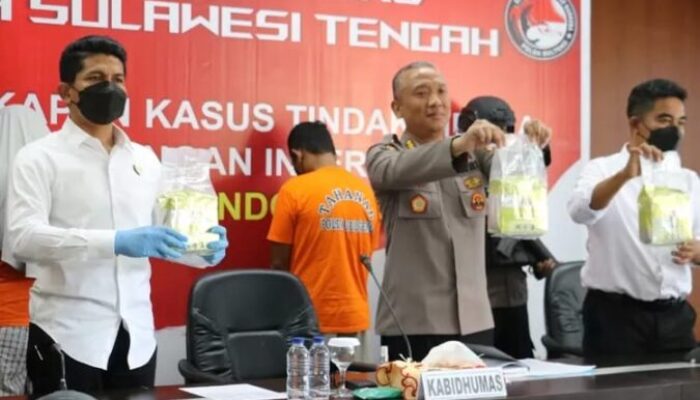 Januari 2024, Polda Sulteng Ungkap 68 Kasus Narkoba dan Sita 7,6 Kg Sabu