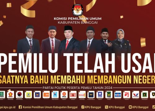 Iklan KPU Banggai Pemilu Telah Selesai (1)