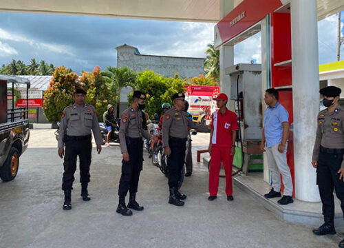 BBM Dicampur Air, Polres Banggai Kepulauan Patroli di SPBU