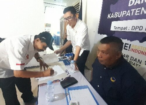 Berkas Lengkap, Bakal Cabup Gerindra Sulianti Murad Pendaftar Pertama di NasDem Banggai