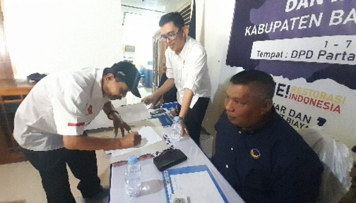 Berkas Lengkap, Bakal Cabup Gerindra Sulianti Murad Pendaftar Pertama di NasDem Banggai