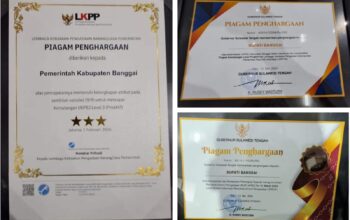Kabupaten Banggai Raih Tiga Penghargaan dari Gubernur Sulteng dan LKPP RI