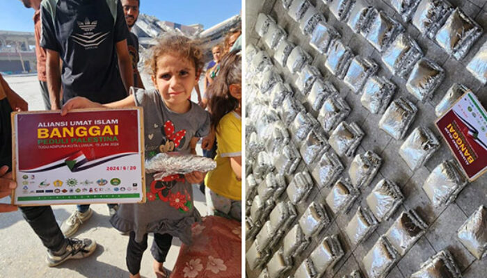 Alhamdulillah, Donasi Masyarakat Kabupaten Banggai Kini Dinikmati Warga Palestina di Pengungsian