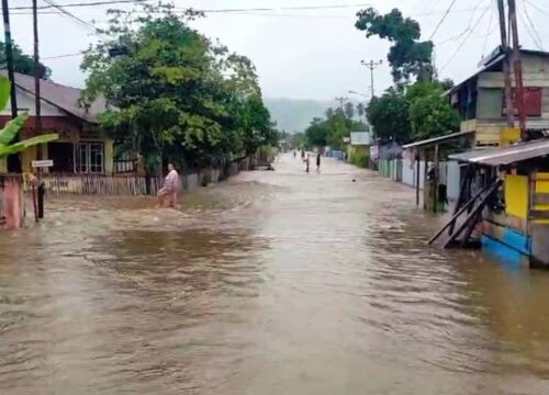 Dua Jam Hujan, 10 Rumah di Pagimana Banggai Terendam